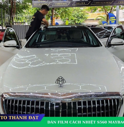 DÁN FILM CÁCH NHIỆT XE S560 MAYBACH