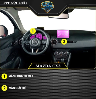 DÁN PPF NỘI THẤT XE MAZDA CX3