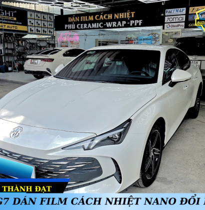MG7 DÁN FILM CÁCH NHIỆT NANO ĐỔI MÀU
