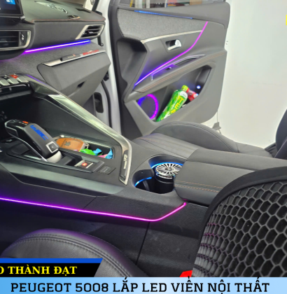 PEUGEOT 5008 LẮP LED VIỀN NỘI THẤT