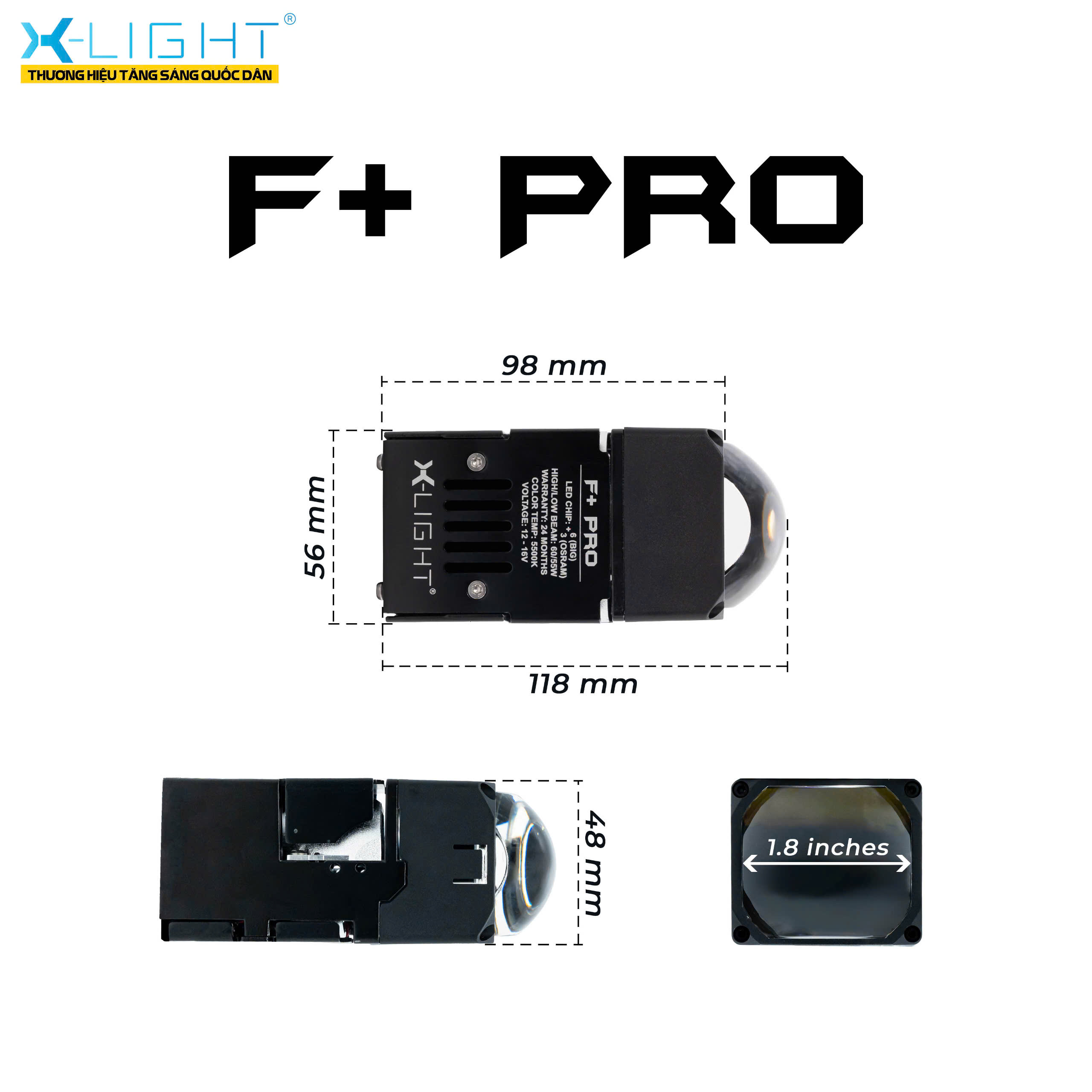 Module Led X-Light F+ Pro (New 2024)