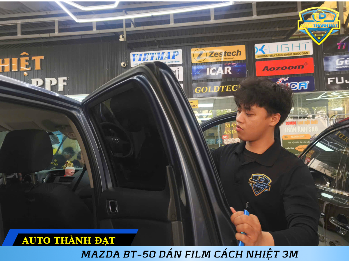 MAZDA BT-50 DÁN FILM CÁCH NHIỆT 3M