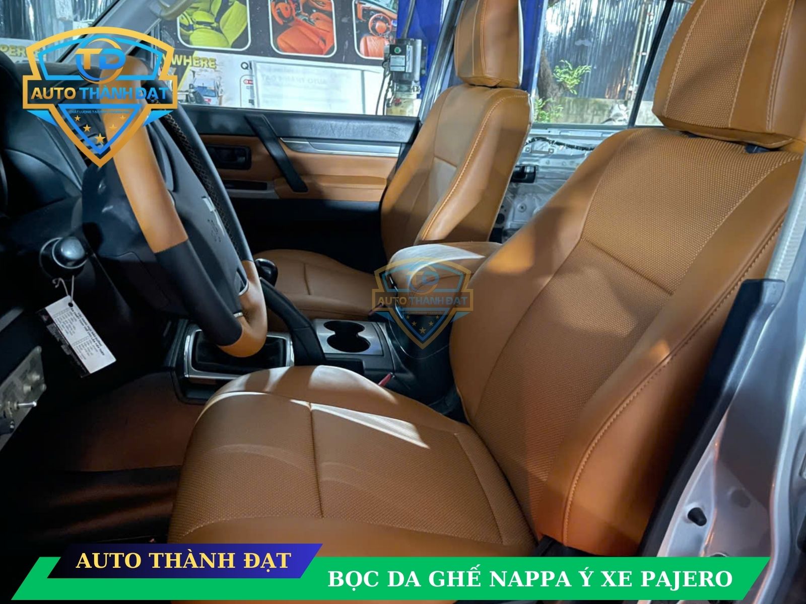 BỌC DA GHẾ XE PAJERO