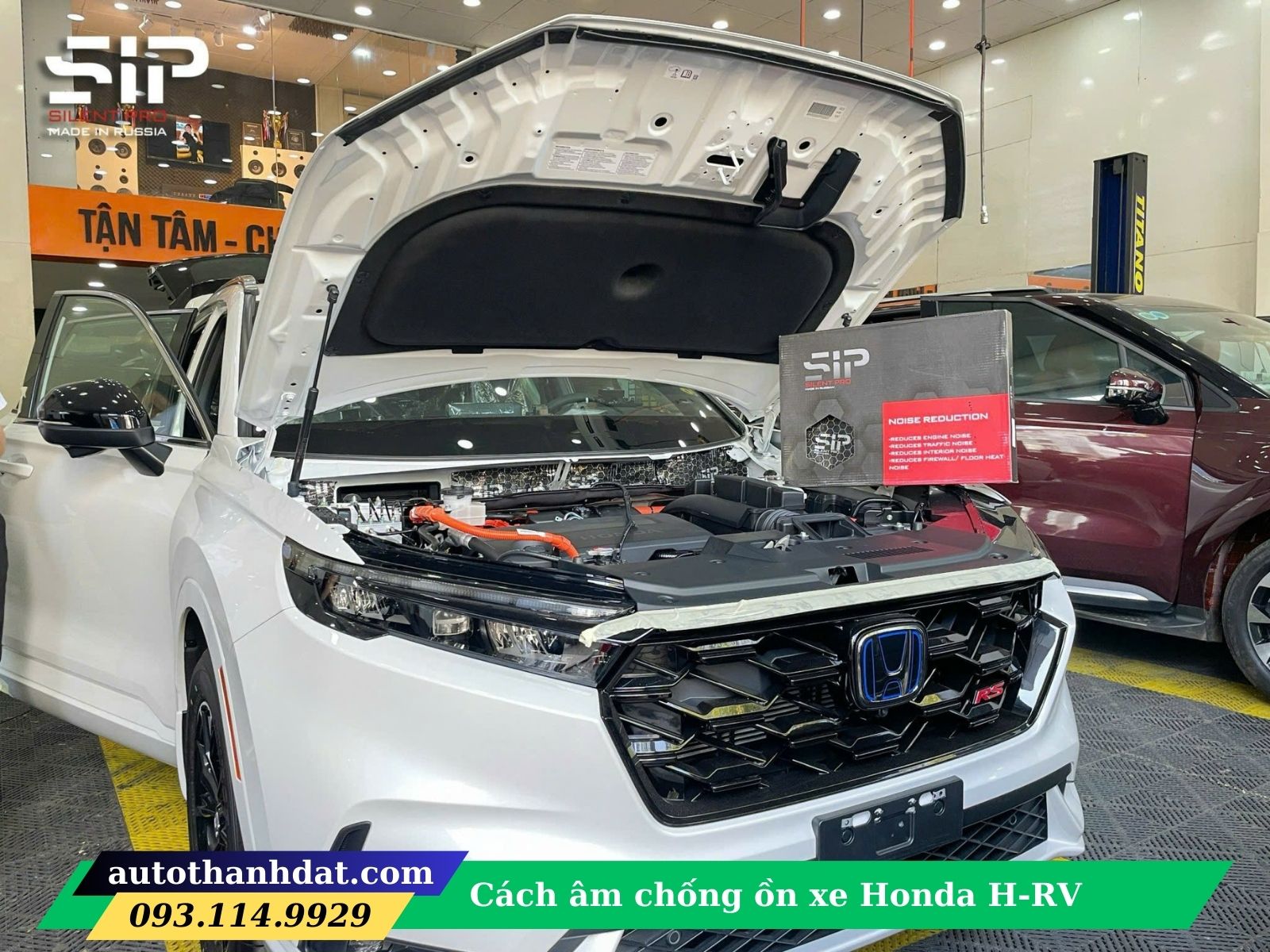 cách âm chống ồn xe Honda H-RV