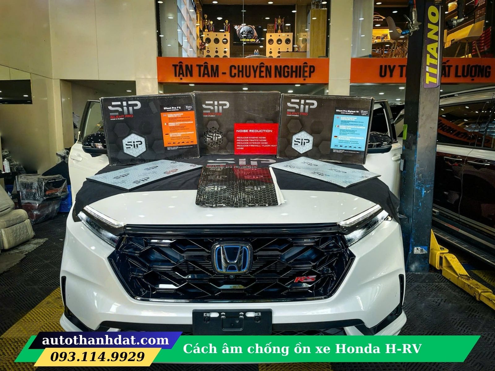 cách âm chống ồn xe Honda H-RV