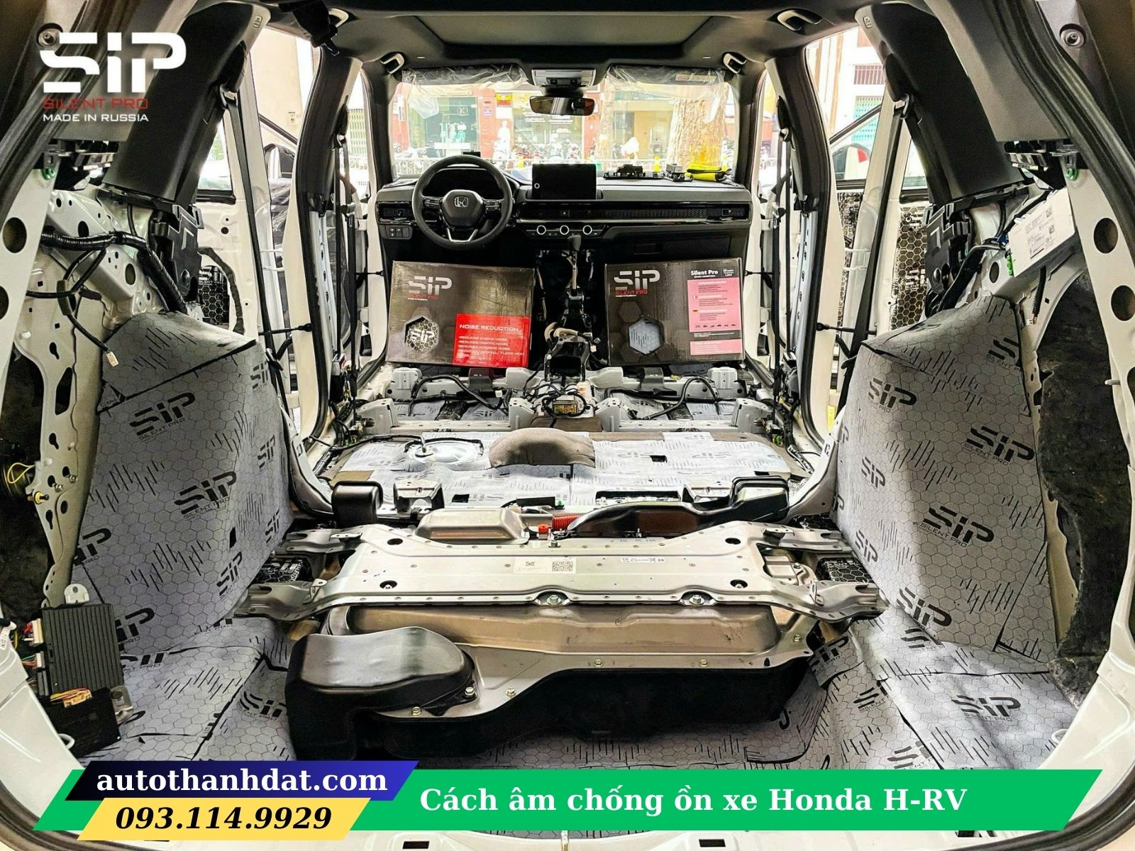 cách âm chống ồn xe Honda H-RV