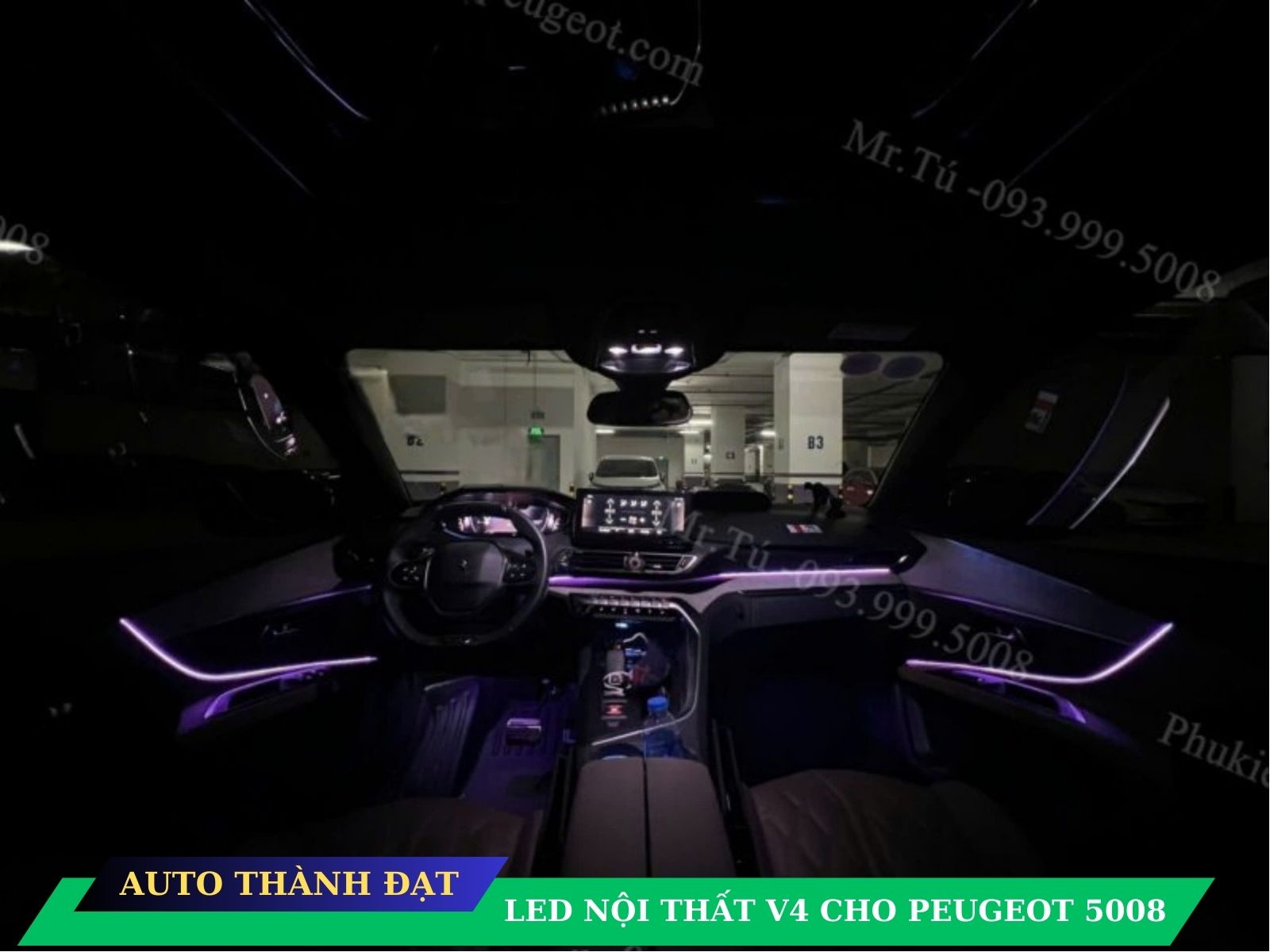 LED NỘI THẤT XE PEUGEOT 5008