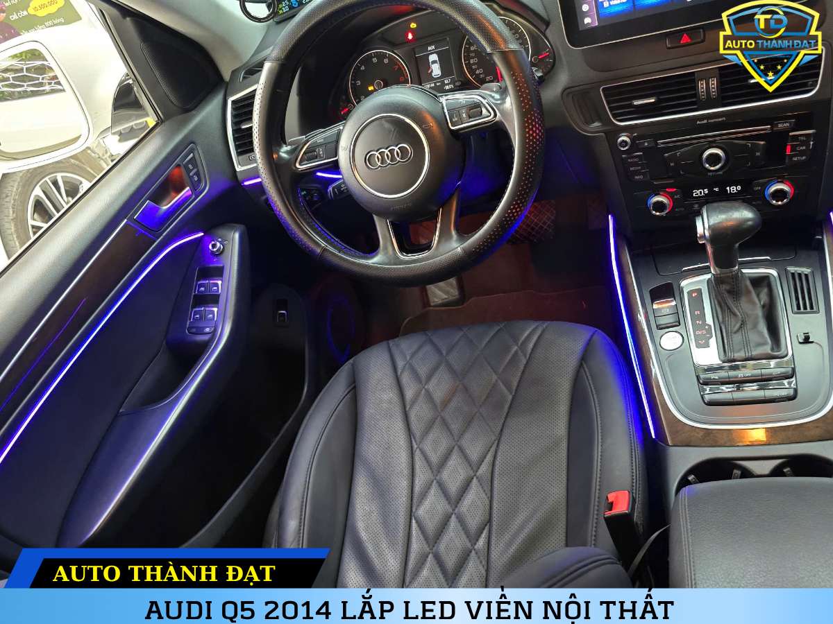AUDI Q5 2014 LẮP LED VIỀN NỘI THẤT