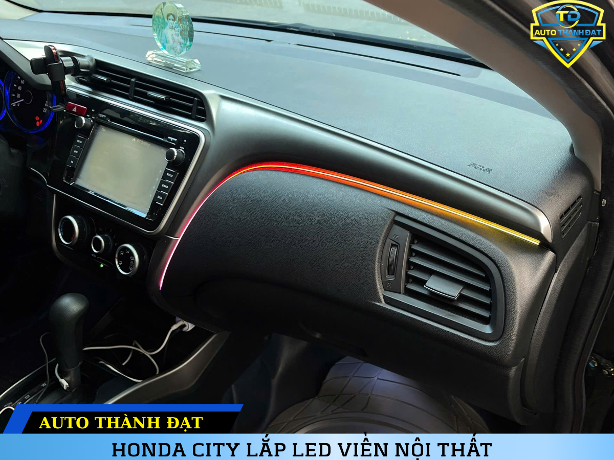 HONDA CITY LẮP LED VIỀN NỘI THẤT
