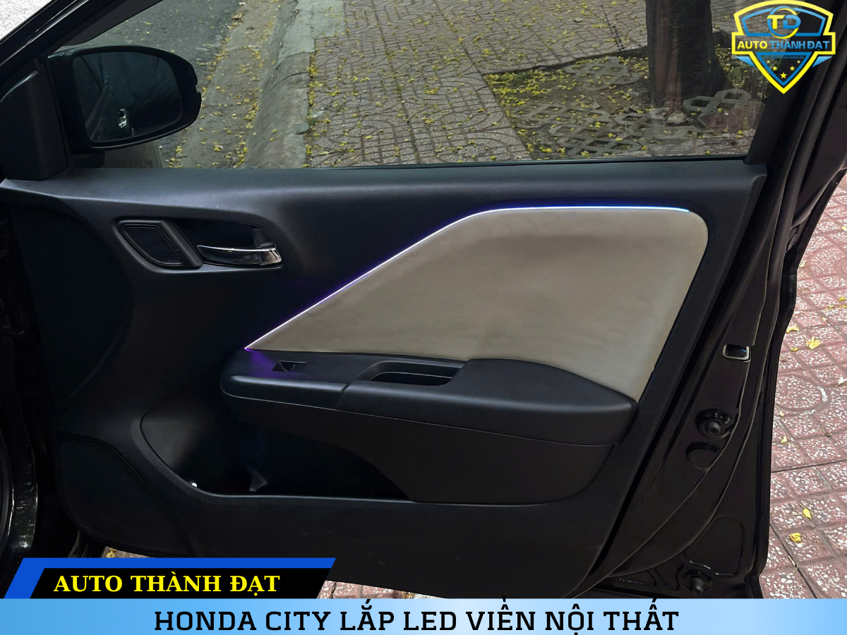 HONDA CITY LẮP LED VIỀN NỘI THẤT