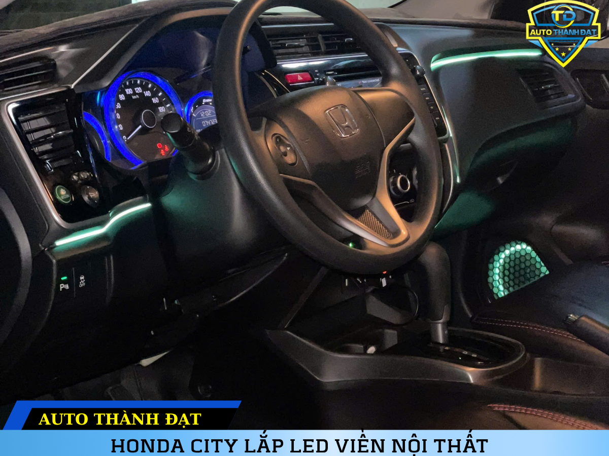 HONDA CITY LẮP LED VIỀN NỘI THẤT