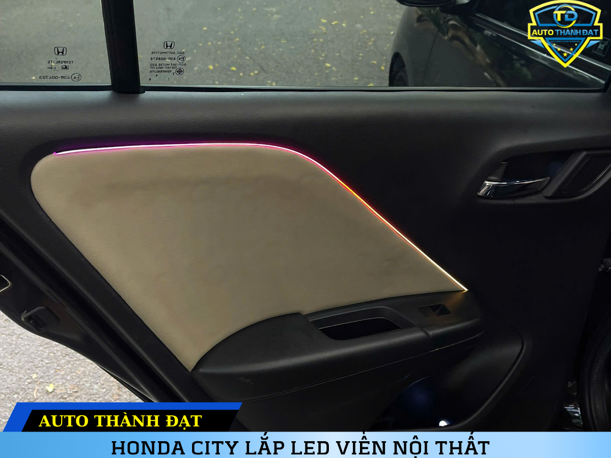HONDA CITY LẮP LED VIỀN NỘI THẤT