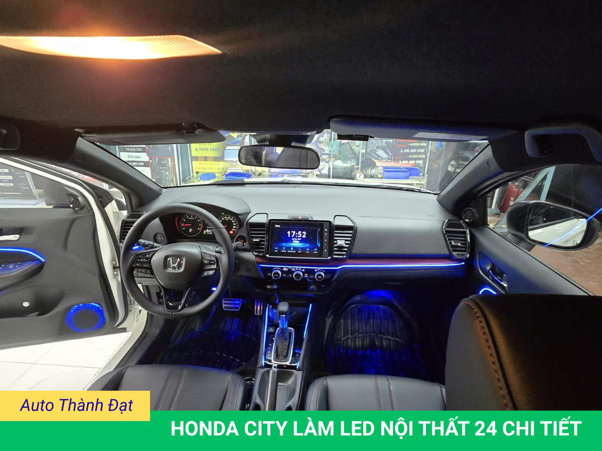 LED NỘI THẤT XE HONDA CITY 24 CHI TIẾT thực hiện bởi Auto Thành Đạt được trang bị đầy đủ dụng cụ và đội ngũ thợ chuyên nghiệp. Cam kết mang lại hiệu quả và dịch vụ chuyên nghiệp tới người dùng.