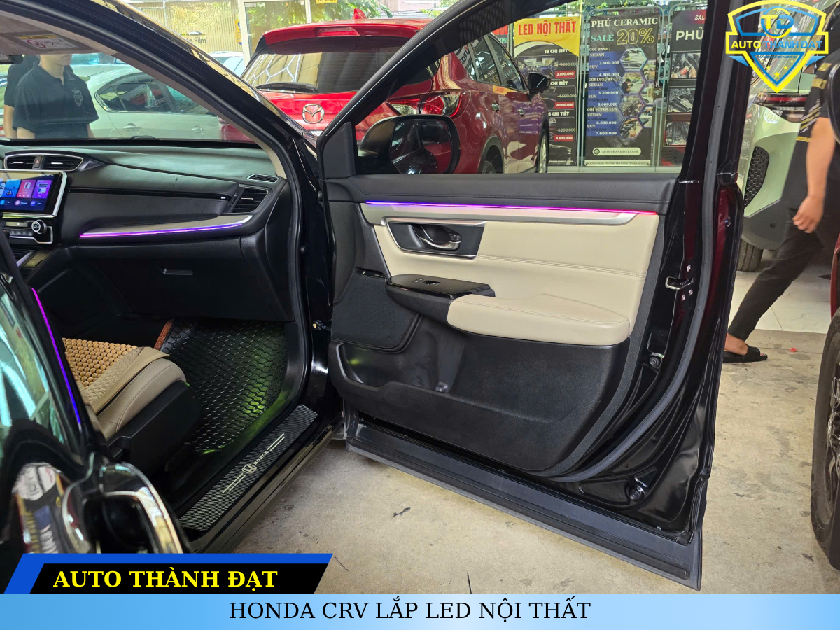 HONDA CRV LẮP LED NỘI THẤT