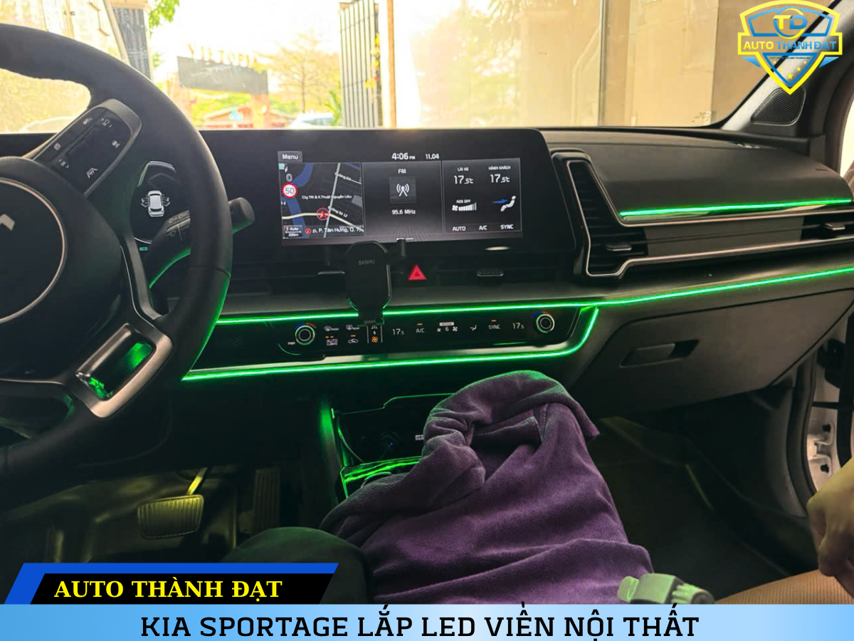 KIA SPORTAGE LẮP LED VIỀN NỘI THẤT