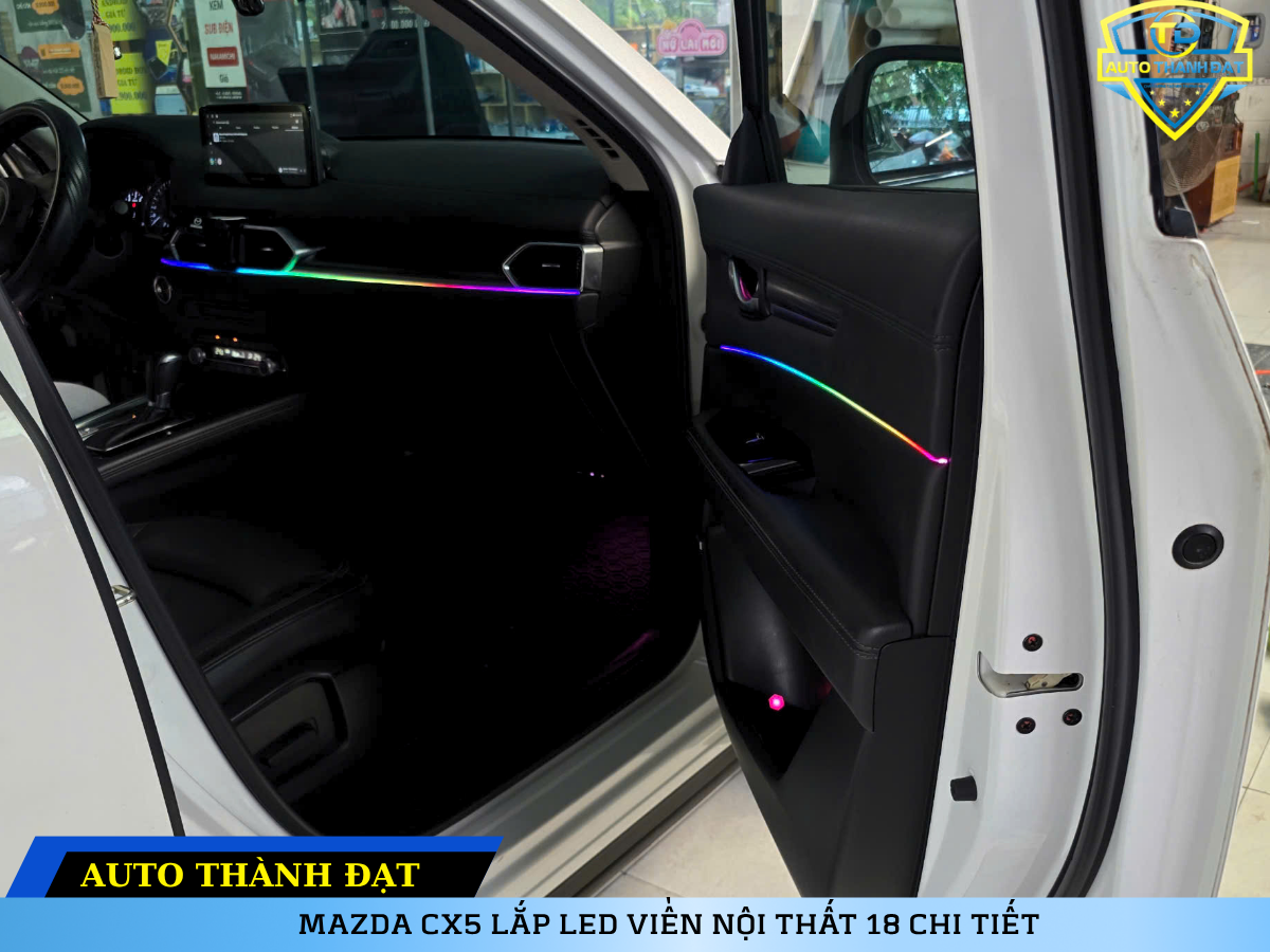 MAZDA CX5 LẮP LED VIỀN NỘI THẤT 18 CHI TIẾT