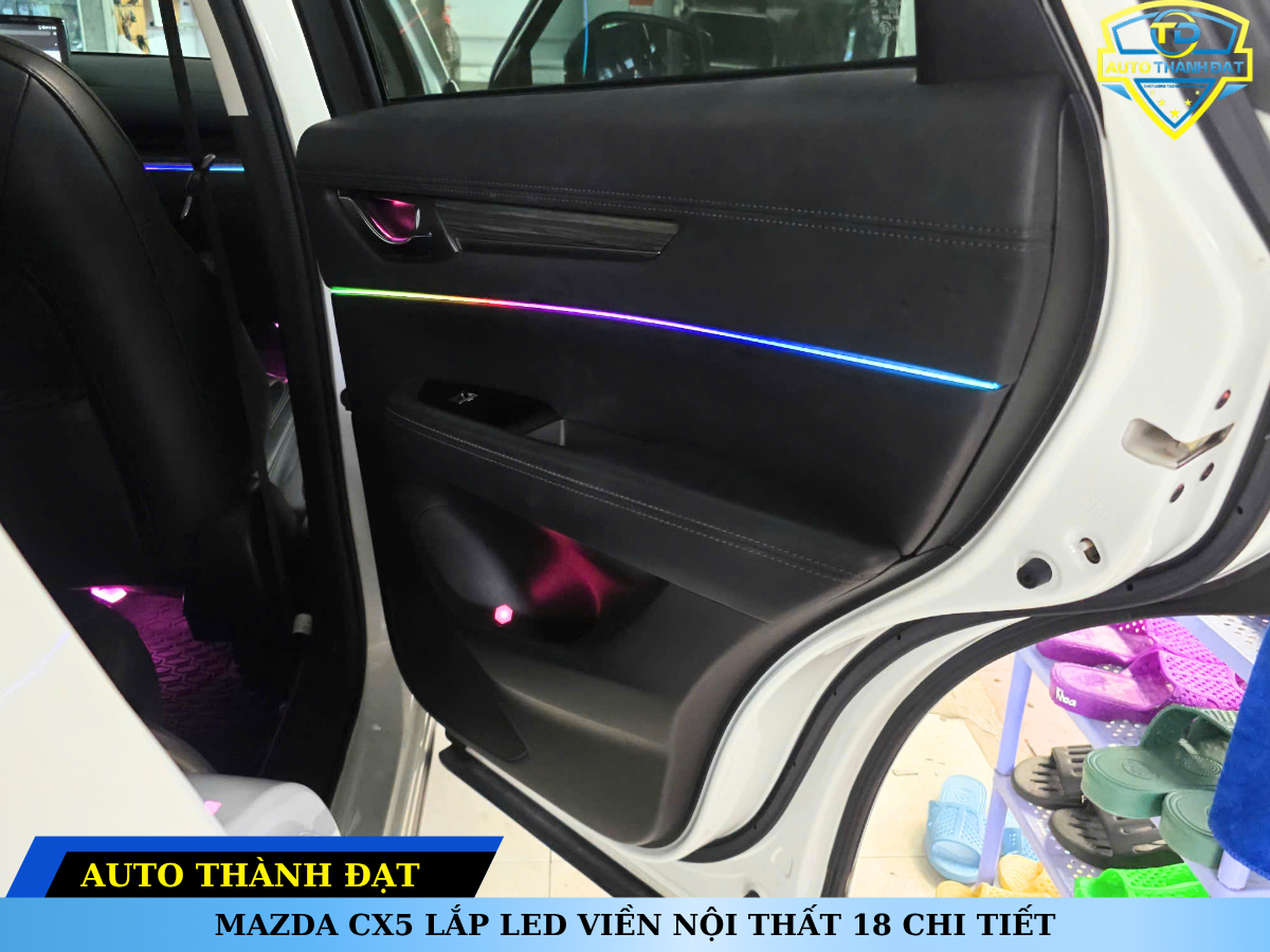 MAZDA CX5 LẮP LED VIỀN NỘI THẤT 18 CHI TIẾT