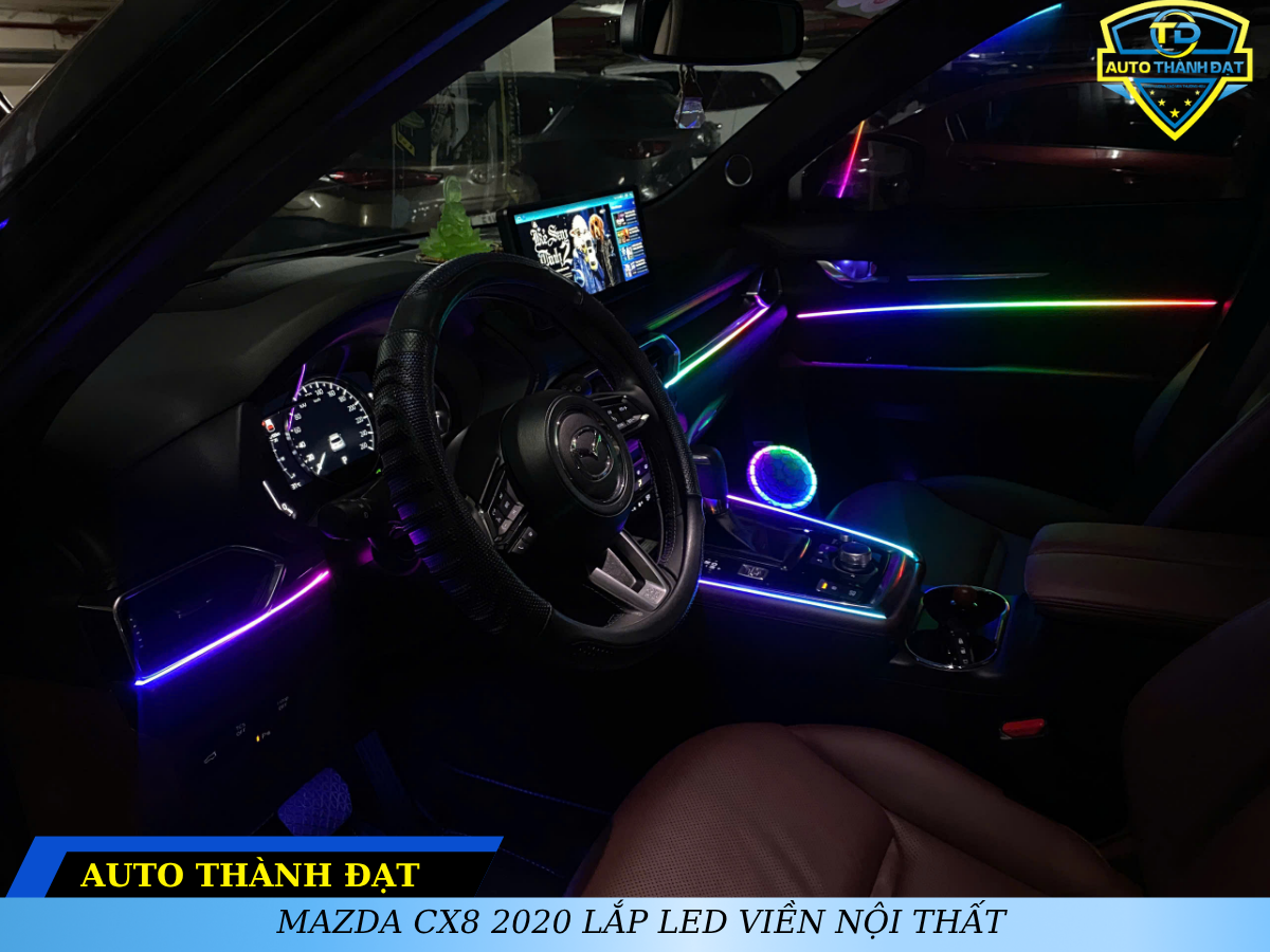 MAZDA CX8 2020 LẮP LED VIỀN NỘI THẤT