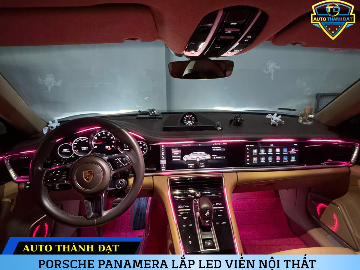 PORSCHE PANAMERA LẮP LED VIỀN NỘI THẤT