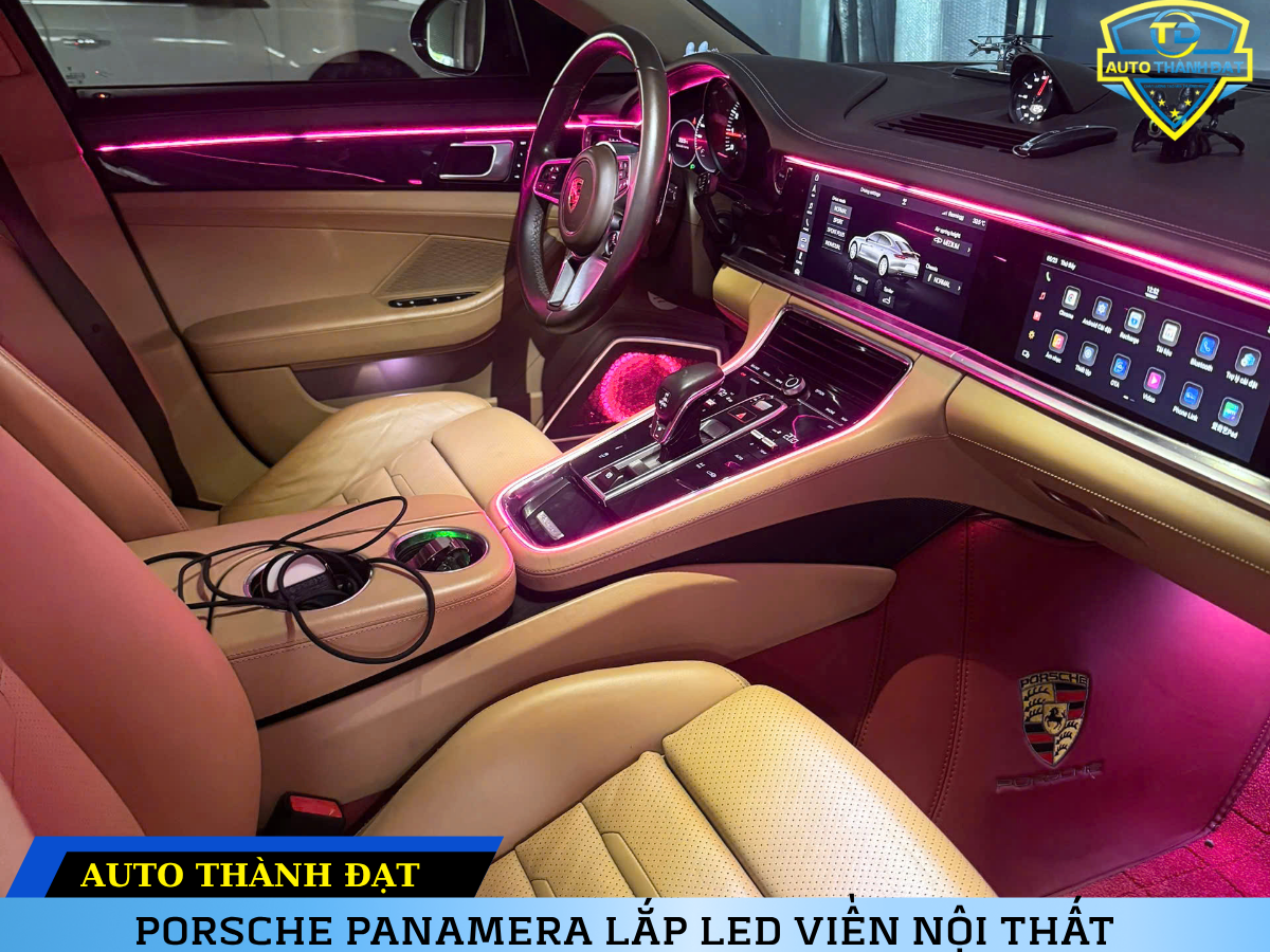 PORSCHE PANAMERA LẮP LED VIỀN NỘI THẤT