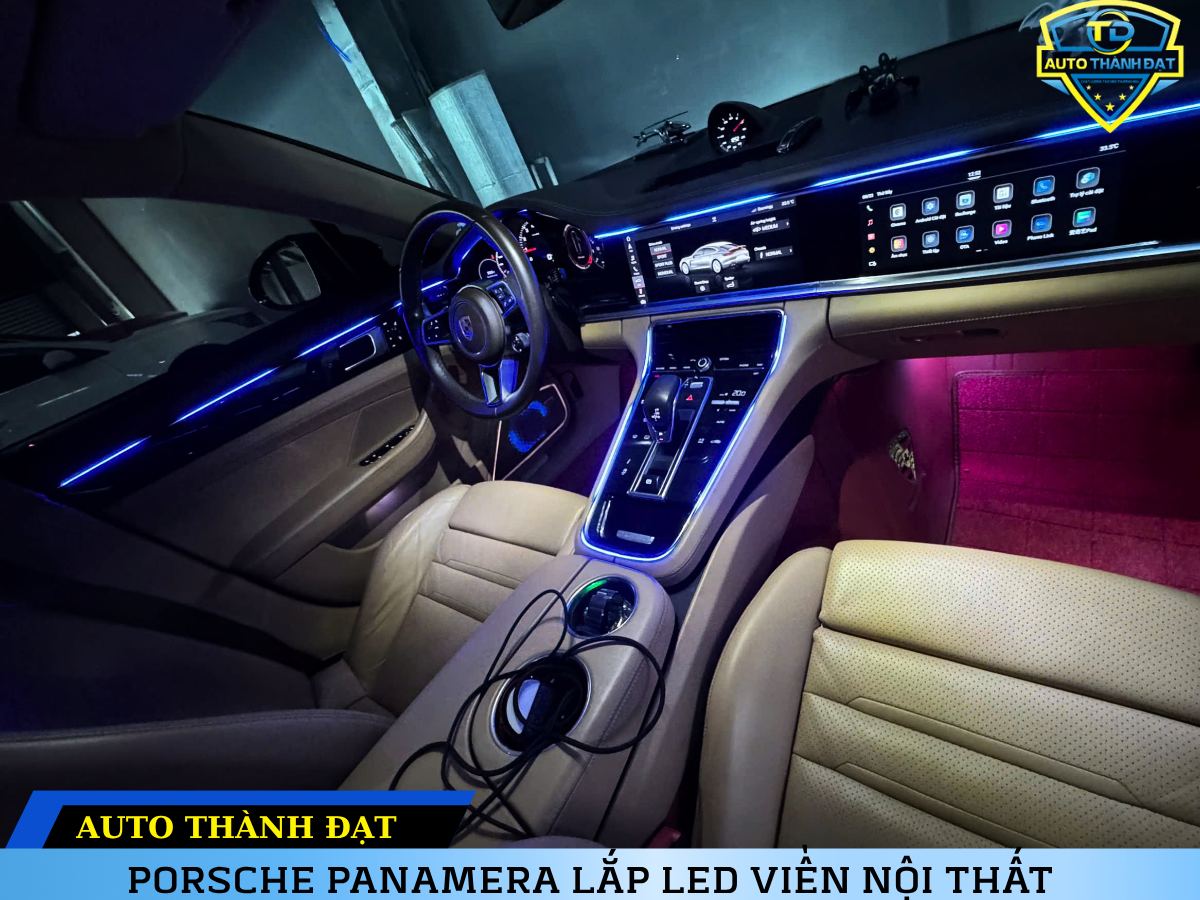 PORSCHE PANAMERA LẮP LED VIỀN NỘI THẤT