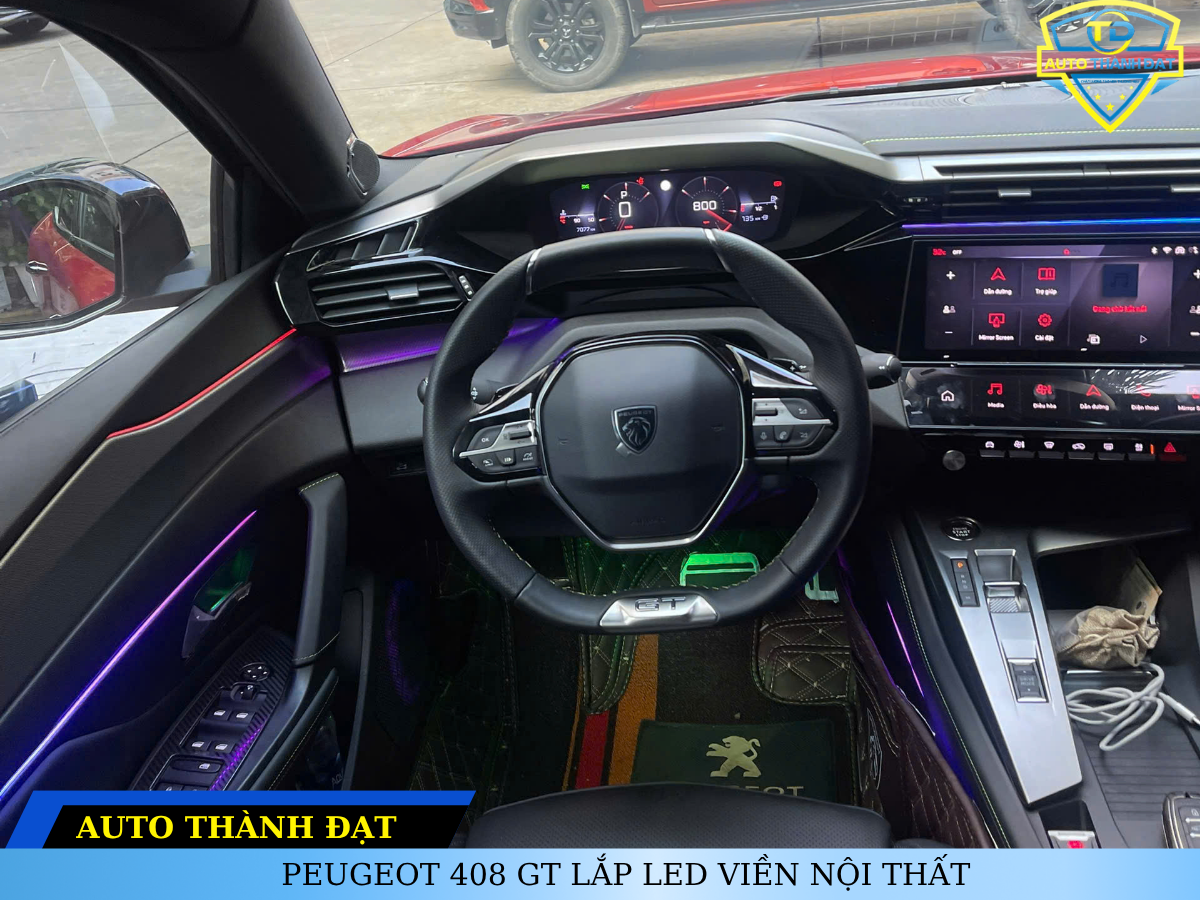 PEUGEOT 408 GT LẮP LED VIỀN NỘI THẤT