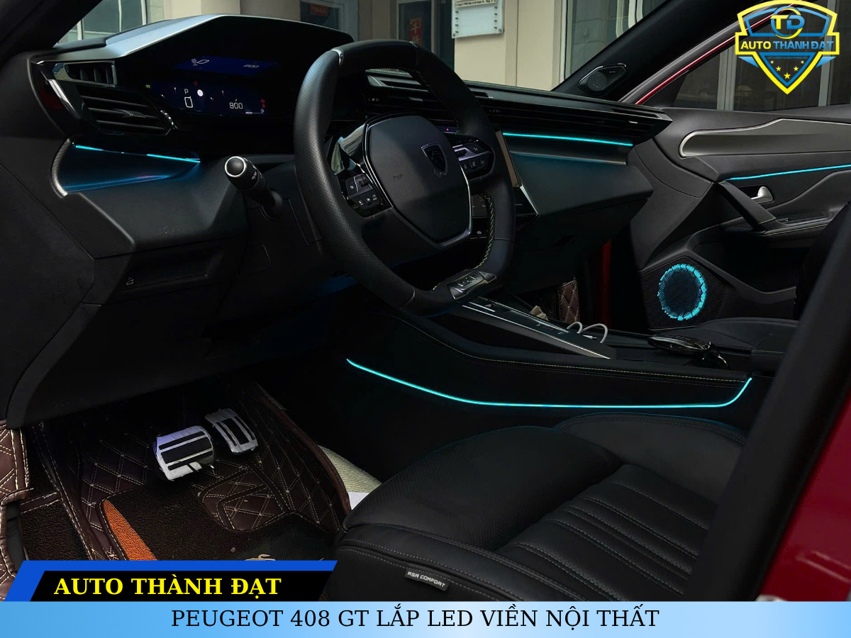PEUGEOT 408 GT LẮP LED VIỀN NỘI THẤT