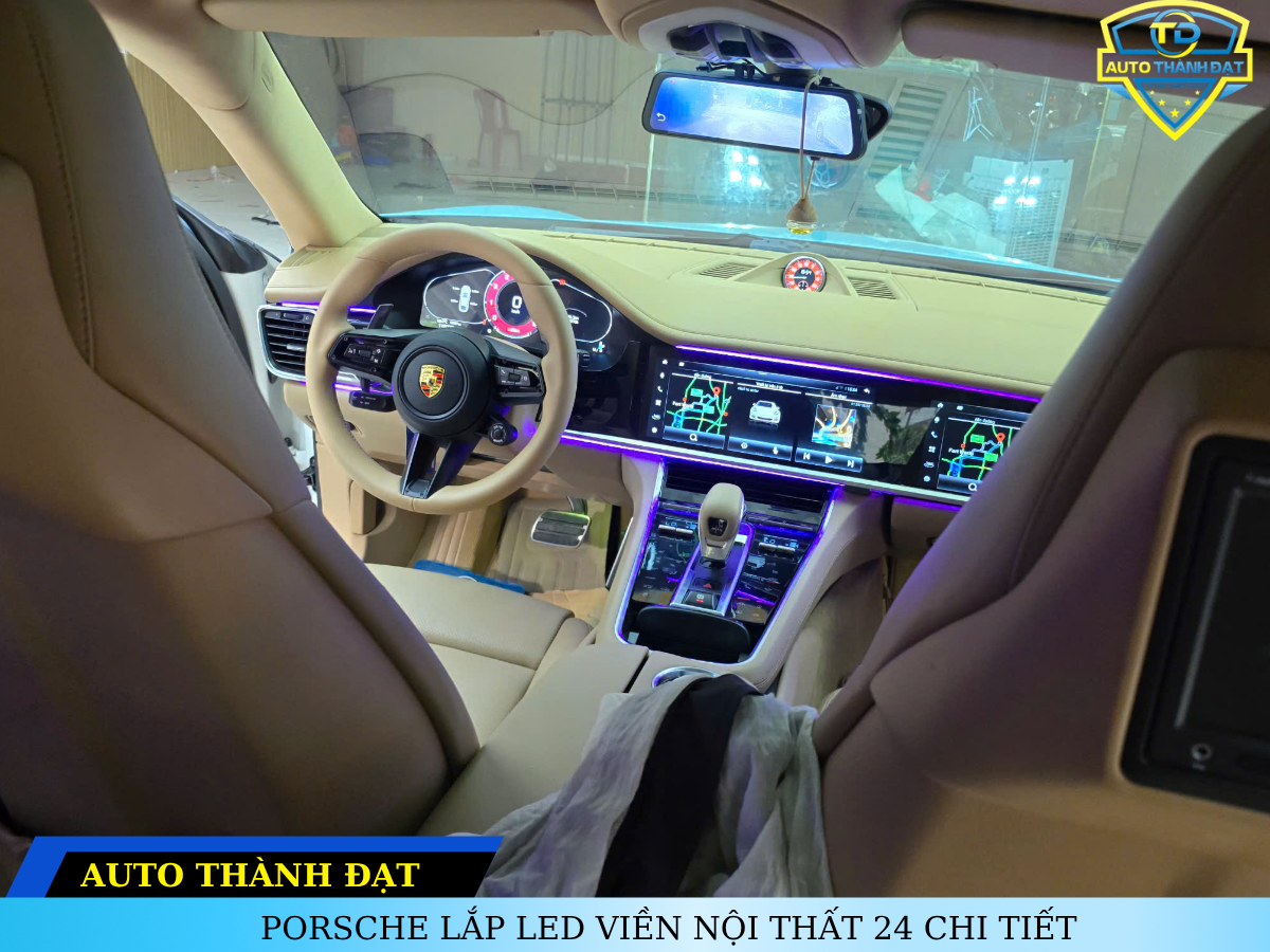 PORSCHE LẮP LED VIỀN NỘI THẤT 24 CHI TIẾT