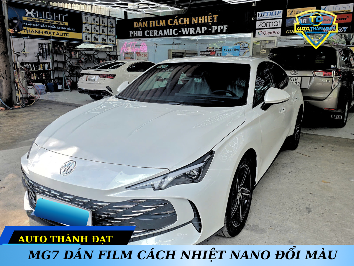 MG7 DÁN FILM CÁCH NHIỆT NANO ĐỔI MÀU