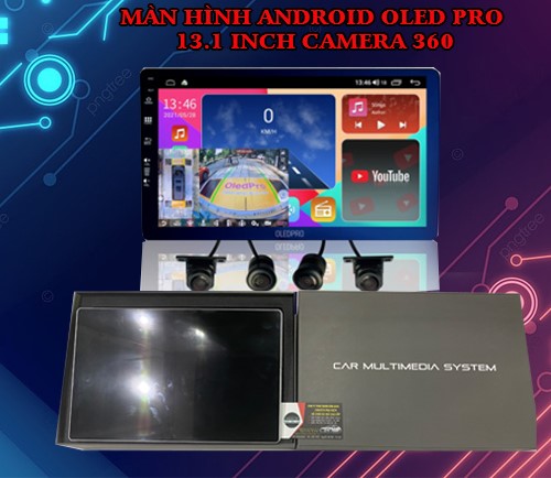 Màn hình Android OLEDPro 13.1inch tích hợp Camera 360