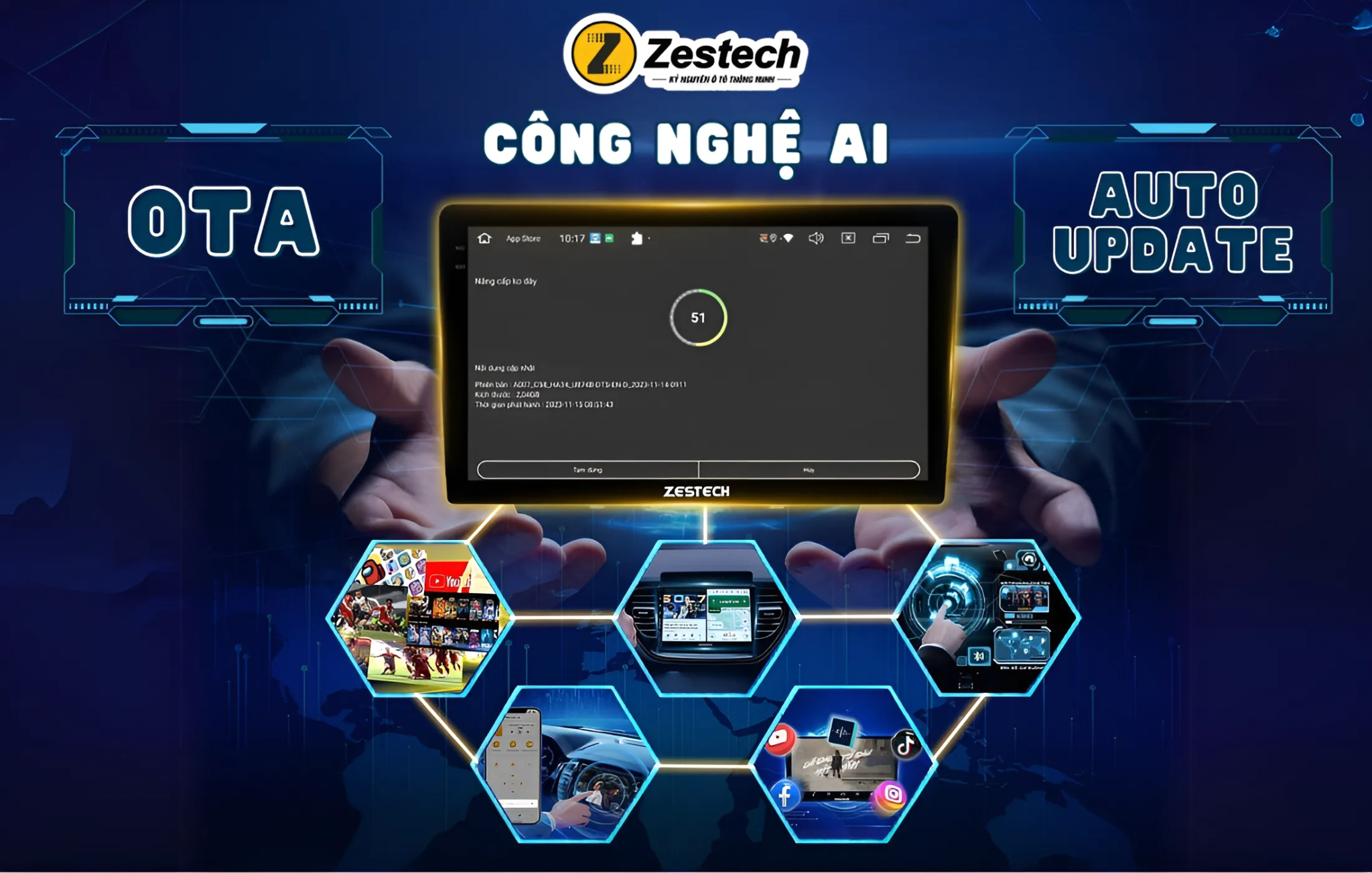 Màn hình Android Zestech 360 Base