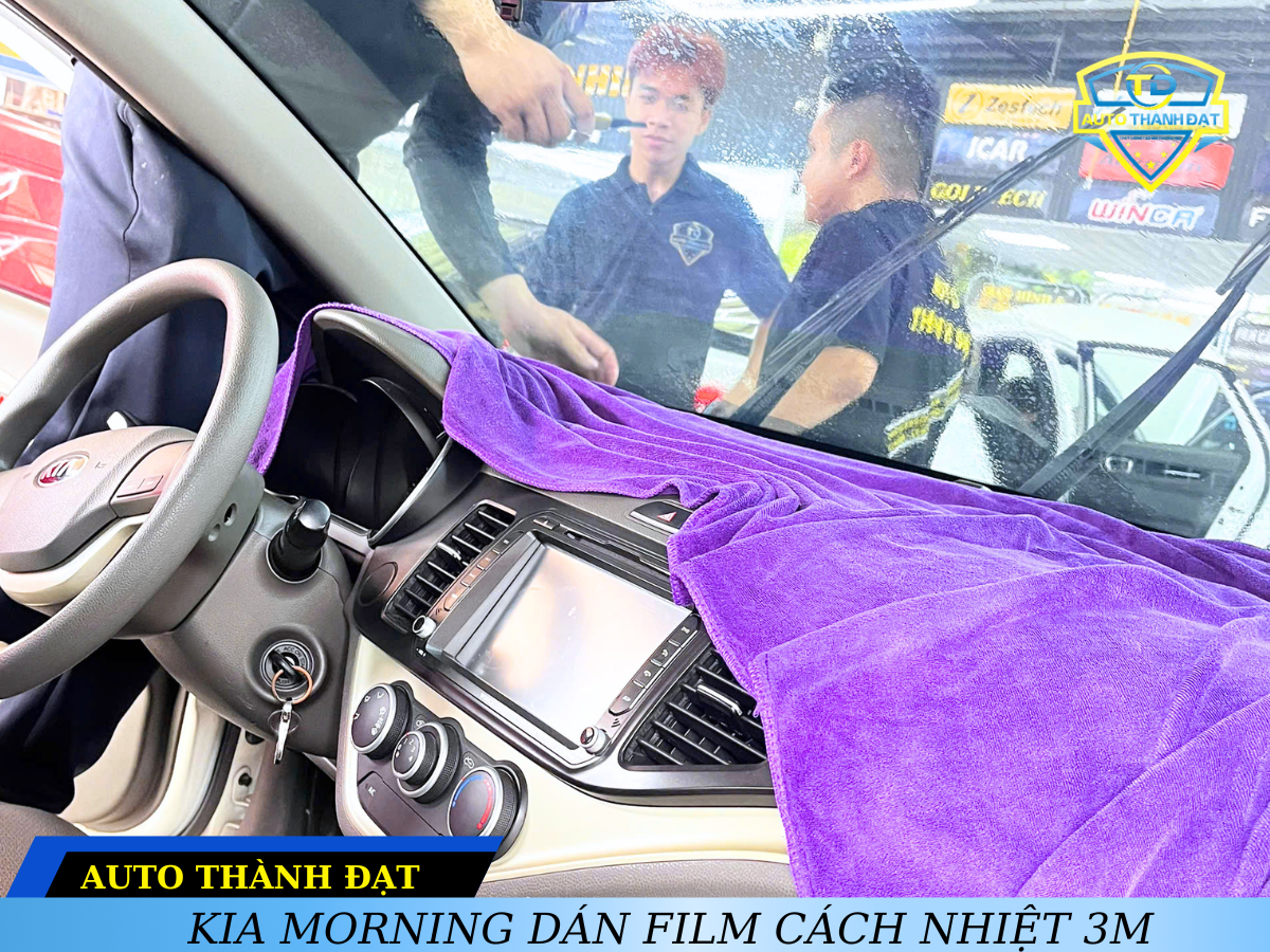 KIA MORNING DÁN FILM CÁCH NHIỆT 3M