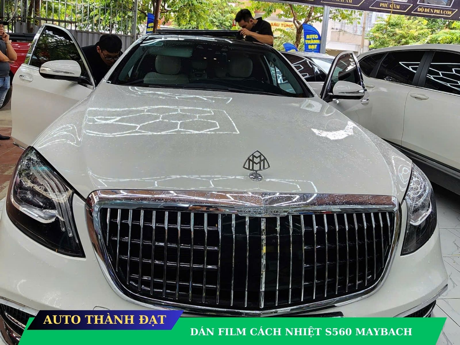 DÁN FILM CÁCH NHIỆT XE S560 MAYBACH