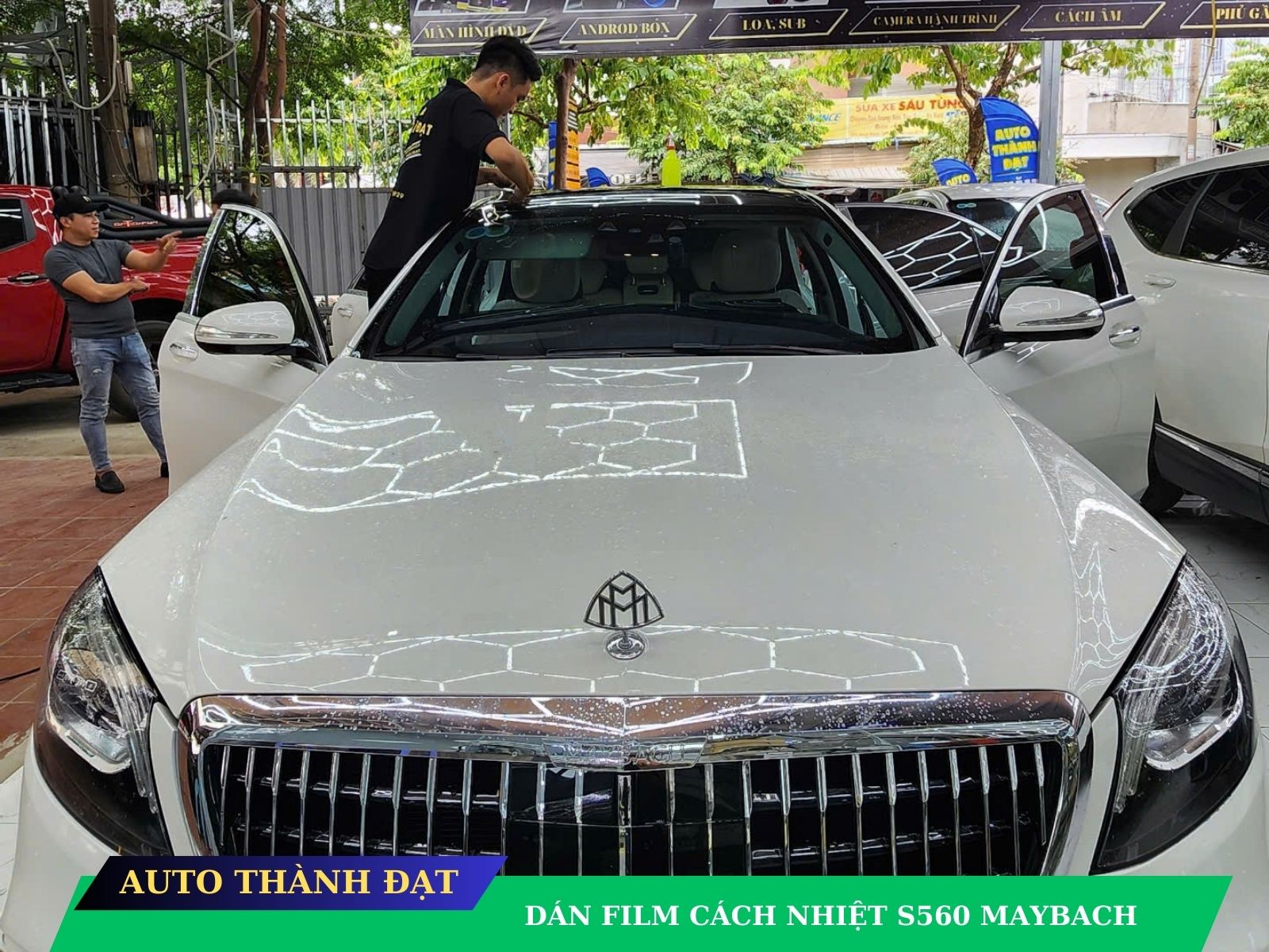 DÁN FILM CÁCH NHIỆT XE S560 MAYBACH