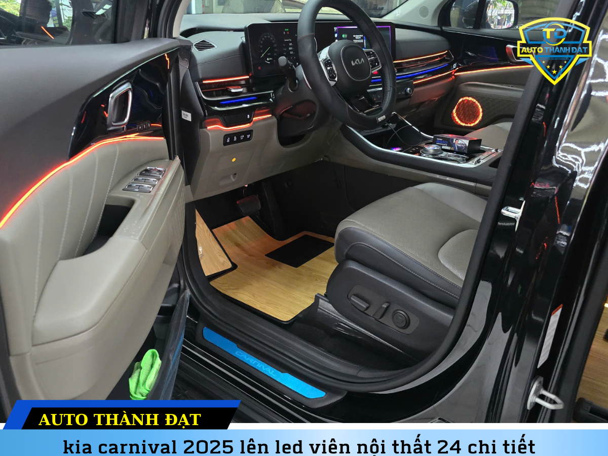 KIA CARNIVAL 2025 LẮP LED VIỀN NỘI THẤT 24 CHI TIẾT