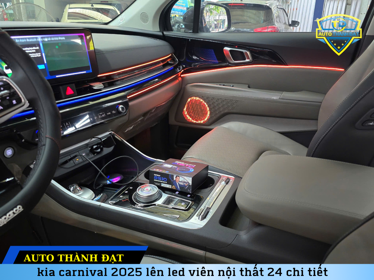 KIA CARNIVAL 2025 LẮP LED VIỀN NỘI THẤT 24 CHI TIẾT