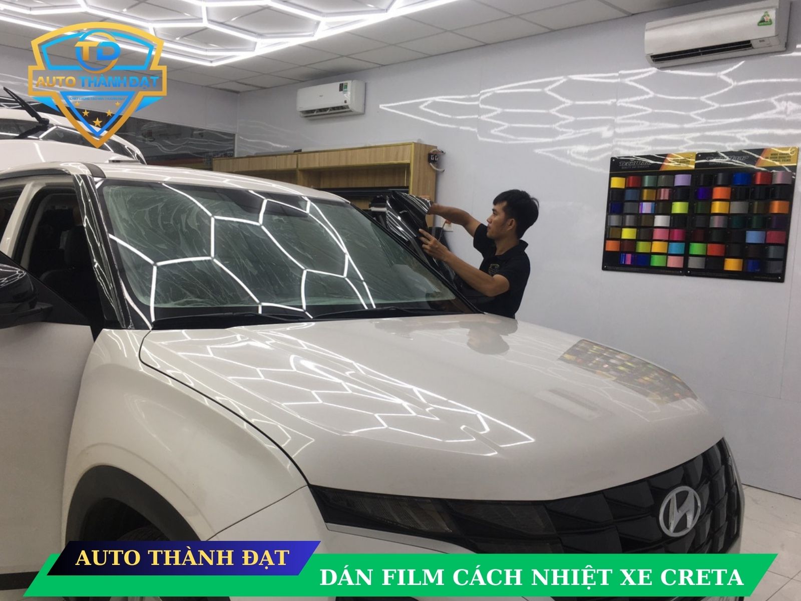 dán film cách nhiệt xe CRETA