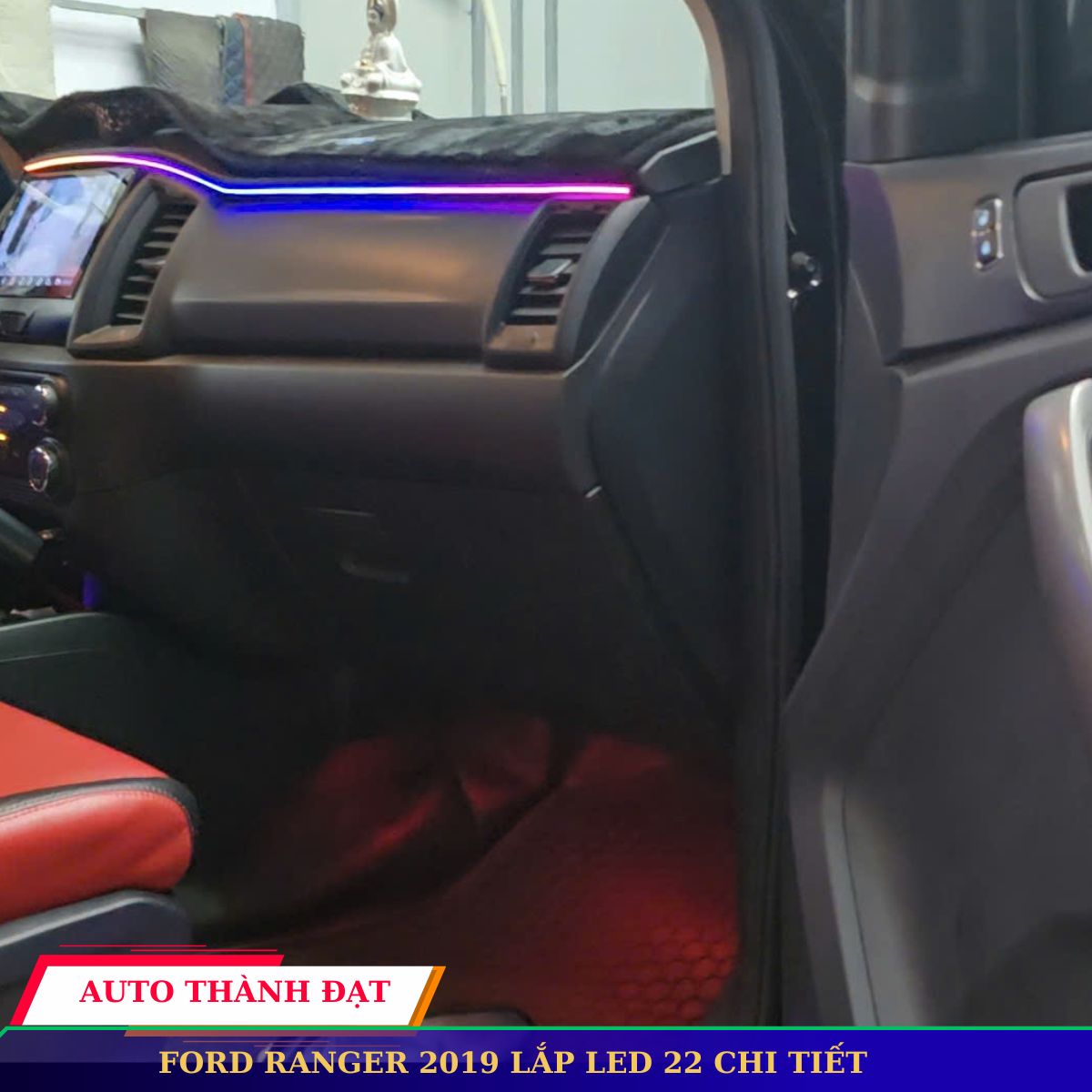 FORD RANGER 2019 LẮP LED VIỀN NỘI THẤT 22 CHI TIẾT