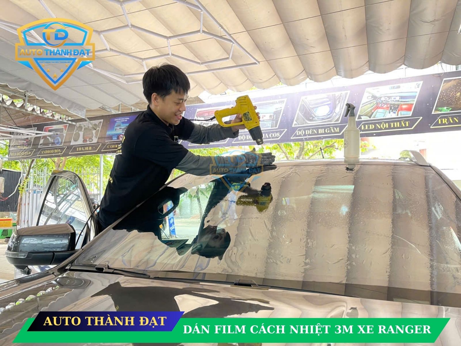 dán film cách nhiệt xe RANGER