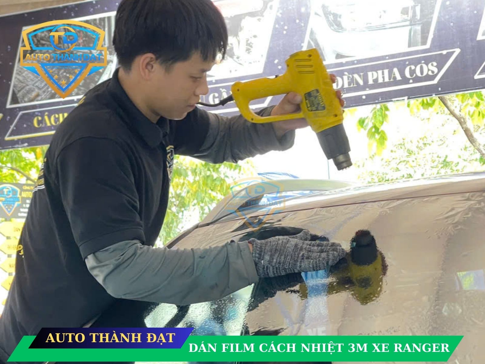 dán film cách nhiệt xe RANGER