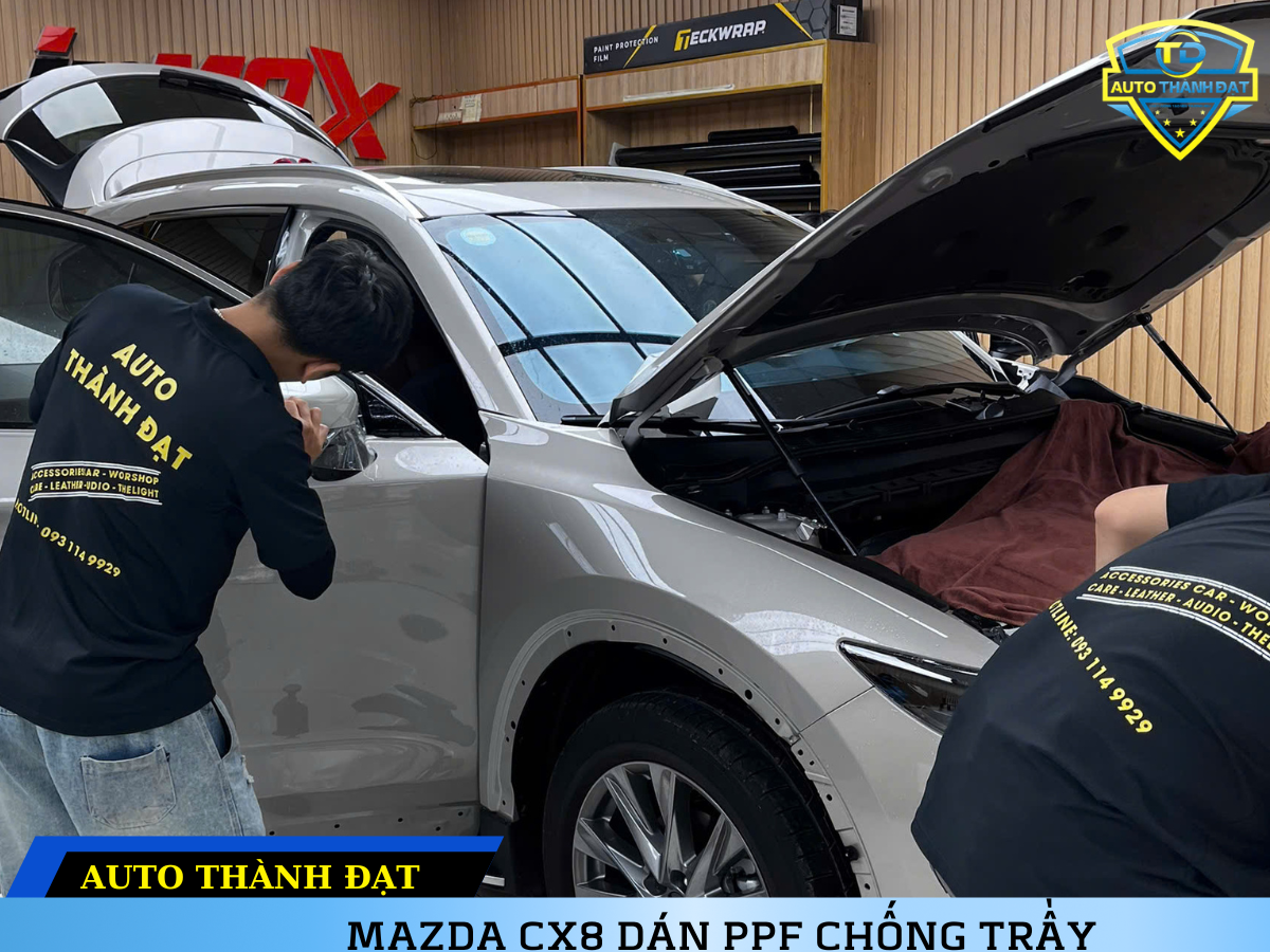 MAZDA CX8 DÁN PPF BẢO VỆ SƠN