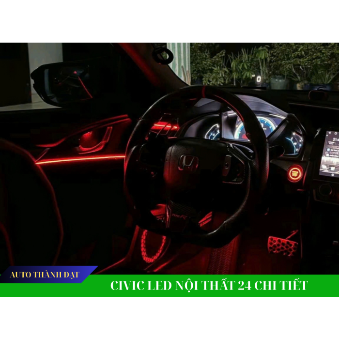 CIVIC LẮP LED NỘI THẤT 24 CHI TIẾT