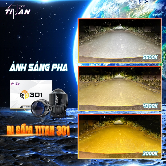 Bi gầm LED Titan 301