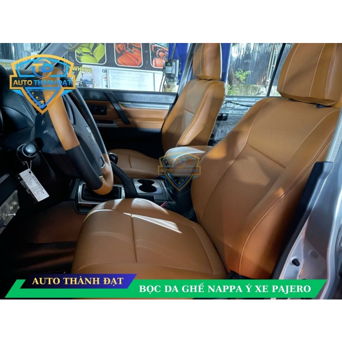 BỌC DA GHẾ XE PAJERO