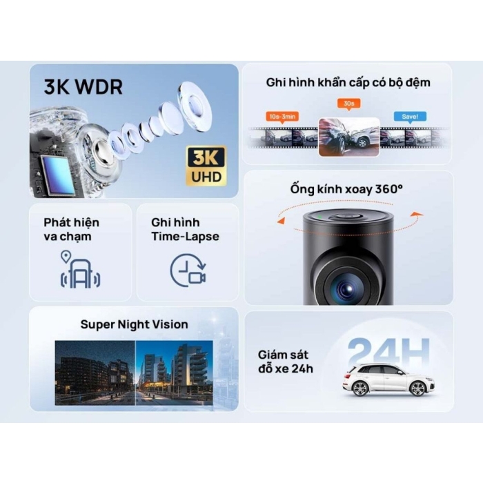 CAMERA HÀNH TRÌNH 70MAI M310 PLUS 3K