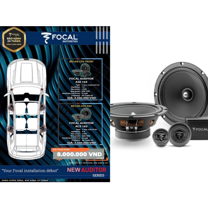 TRANG BỊ LOA FOCAL AUDITOR CHO XẾ CƯNG