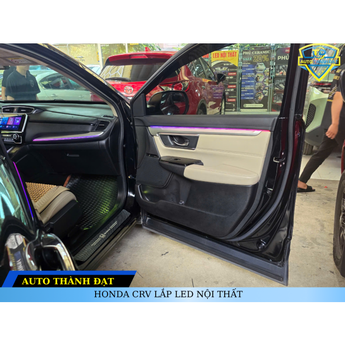 HONDA CRV LẮP LED NỘI THẤT