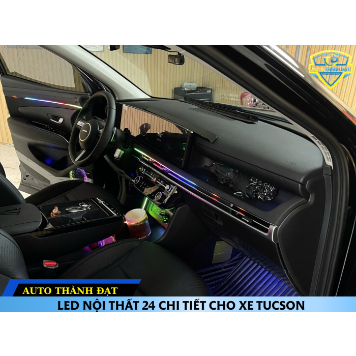 LẮP LED NỘI THẤT 24 CHI TIẾT CHO XE TUCSON 