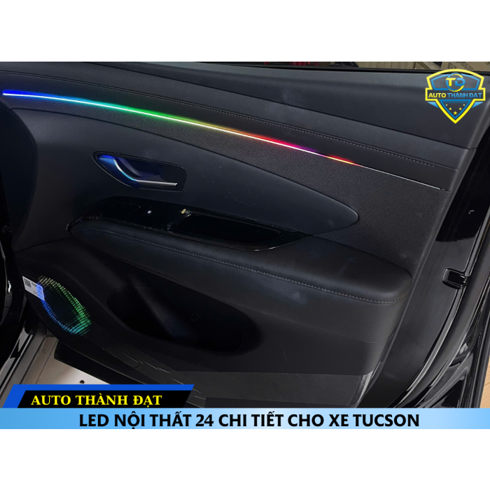 LẮP LED NỘI THẤT 24 CHI TIẾT CHO XE TUCSON 