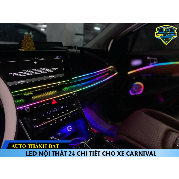 LED NỘI THẤT 24 CHI TIẾT CHO XE CARNIVAL